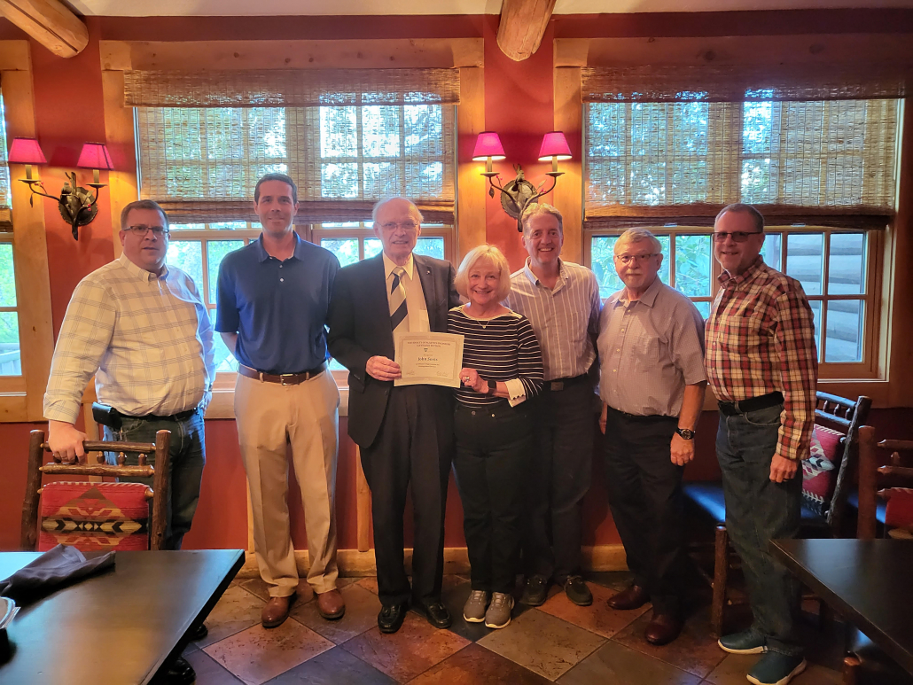 John Sovis Cleveland Chapter Honored Service Award recipient and Cleveland Board